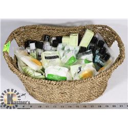 LARGE BASKET OF TRAVEL-SIZE SPA-LINE