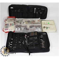 BOX WITH HUNDREDS OF PIECES OF DREMEL