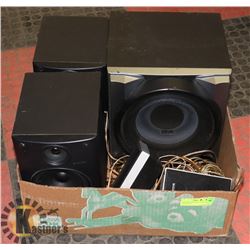 LARGE BOX W/SONY 5-SPEAKER SYSTEM INCL.