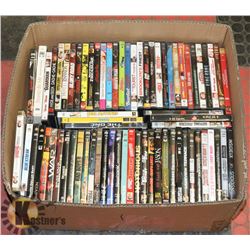 BOX W/OVER 70 DVD MOVIES - GENERAL,