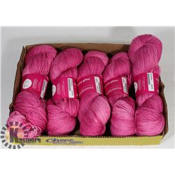 LOT OF 5 SWEET GEORGIA  AZALEA COLOUR YARN