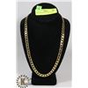 Image 1 : MENS GOLD PLATE LINK CHAIN