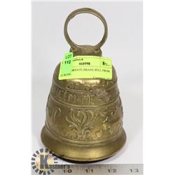 HEAVY ORNATE BRASS BELL FROM EUROPE