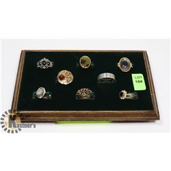 TRAY OF ESTATE RINGS - TRAY INCLUDED