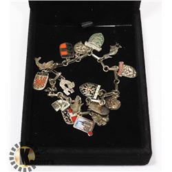 VINTAGE ESTATE SILVER CHARM BRACELET FROM GERMANY