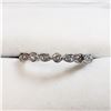 Image 1 : 27) 10K WHITE GOLD DIAMOND RING,