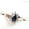 Image 2 : 10) 10K YELLOW & WHITE GOLD SAPPHIRE & DIAMOND