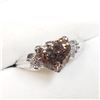 Image 2 : 7) 10K WHITE GOLD DIAMOND RING,