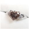 Image 3 : 7) 10K WHITE GOLD DIAMOND RING,