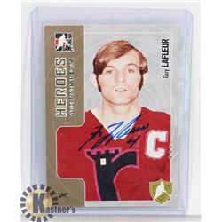 GUY LAFLEUR AUTOGRAPHED CARD