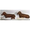 Image 1 : 4PC WEINER DOG SANDICAST ORNAMENT SET