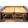 Image 1 : PAIR OF VINTAGE FRENCH PROVINCIAL STYLE END TABLES