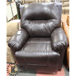 BENTLEY LEATHER LOOK RECLINING SOFA CHAIR 36"