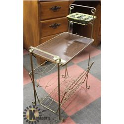 RETRO ASHTRAY & MAGAZINE RACK