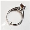 Image 4 : 25) 14K WHITE GOLD DIAMOND RING,