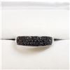 Image 1 : 8) 14K WHITE GOLD BLACK DIAMOND RING,