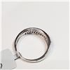 Image 4 : 8) 14K WHITE GOLD BLACK DIAMOND RING,