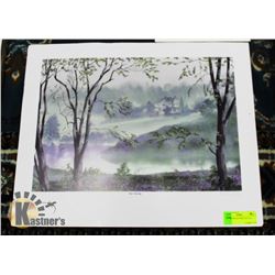 MISTY MORNING PRINT BY JAN SOVAK LTD EDT SIGNED