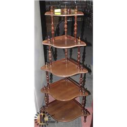 5 TIER CORNER CURRIO STAND