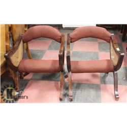 TWO PRAYING CHAIRS FROM A CHURCH