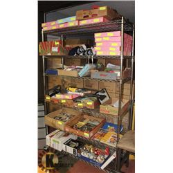 METRO RACK OF UNCLAIMED MERCHANDISE, MOSTLY