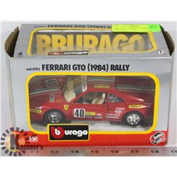 DIE CAST - BURAGO - FERRARI GTO 1984 RALLY - 1:24