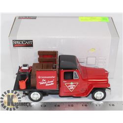 DIE CAST - 1953 WILLYS JEEP STAKEBED 1:24