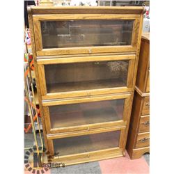 4 SHELF BARRISTER STYLE BOOKCASE