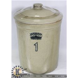 SUNBURST CERAMICS LTD ALBERTA 1 GALLON CROCK