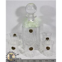 ROYAL CRYSTAL DECANTER SET MADE IN ITALY