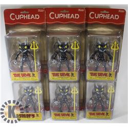 LOT OF 6  FUNKO THE DEVIL CUPHEAD FIGURES