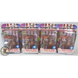 LOT OF 4 FIVE NIGHTS AT FREDDIES ROCKSTAR FREDDIE
