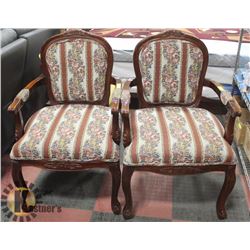 VICTORIAN STYLE PARLOR CHAIRS. ATTENTION THIS ITEM