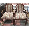 Image 1 : VICTORIAN STYLE PARLOR CHAIRS. ATTENTION THIS ITEM
