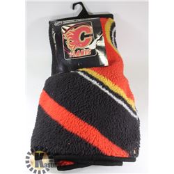 CALGARY FLAMES SUPER SOFT SHERPA THROW