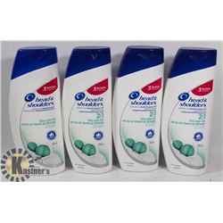 4 BOTTLES HEAD & SHOULDERS 2 IN 1 ITCHY SCALP CARE