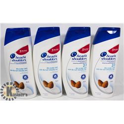 4 BOTTLES HEAD & SHOULDERS 2 IN 1 DRY SCALP SHAMPOO