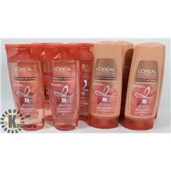 LOREAL PARIS CONDITIONER & SHAMPOO, 4 BOTTLES EACH