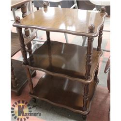 3 TIER SHELVING UNIT 19.5" X 15.5" X 28"