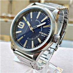 NEW DIESEL BLUE DIAL RASP MEN'S WATCH MSRP $229