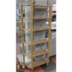 6 FOOT SHELF WITH A TOTAL OF 6 SHELVES