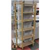 Image 1 : 6 FOOT SHELF WITH A TOTAL OF 6 SHELVES