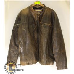 BONGO STRESSED LEATHER MEN'S JACKET -