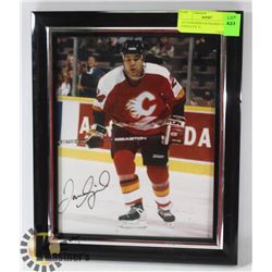 AUTOGRAPHED & FRAMED JEROME IGINLA 8 X 10