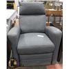 Image 1 : GREY FABRIC GLIDER ROCKER RECLINER  29.5"