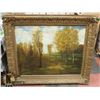 Image 1 : 45 X 39 VINTAGE FRAMED PAINTING