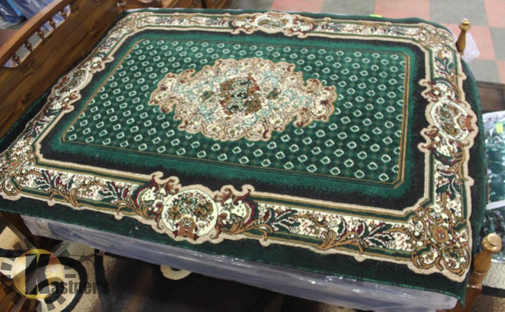 HUNTER GREEN 6FT X 9FT PERSIAN WEAVERS AREA RUG