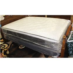 NEW QUEEN SIZE SLEEPWELL EUROTOP MATTRESS SET