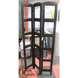 WOOD STAND UP 15" PHOTO FRAME SET WITH GLASS