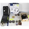 Image 1 : FLAT OF ASSORTED ITEMS: INCLUDES BLUETOOTH IN EAR
